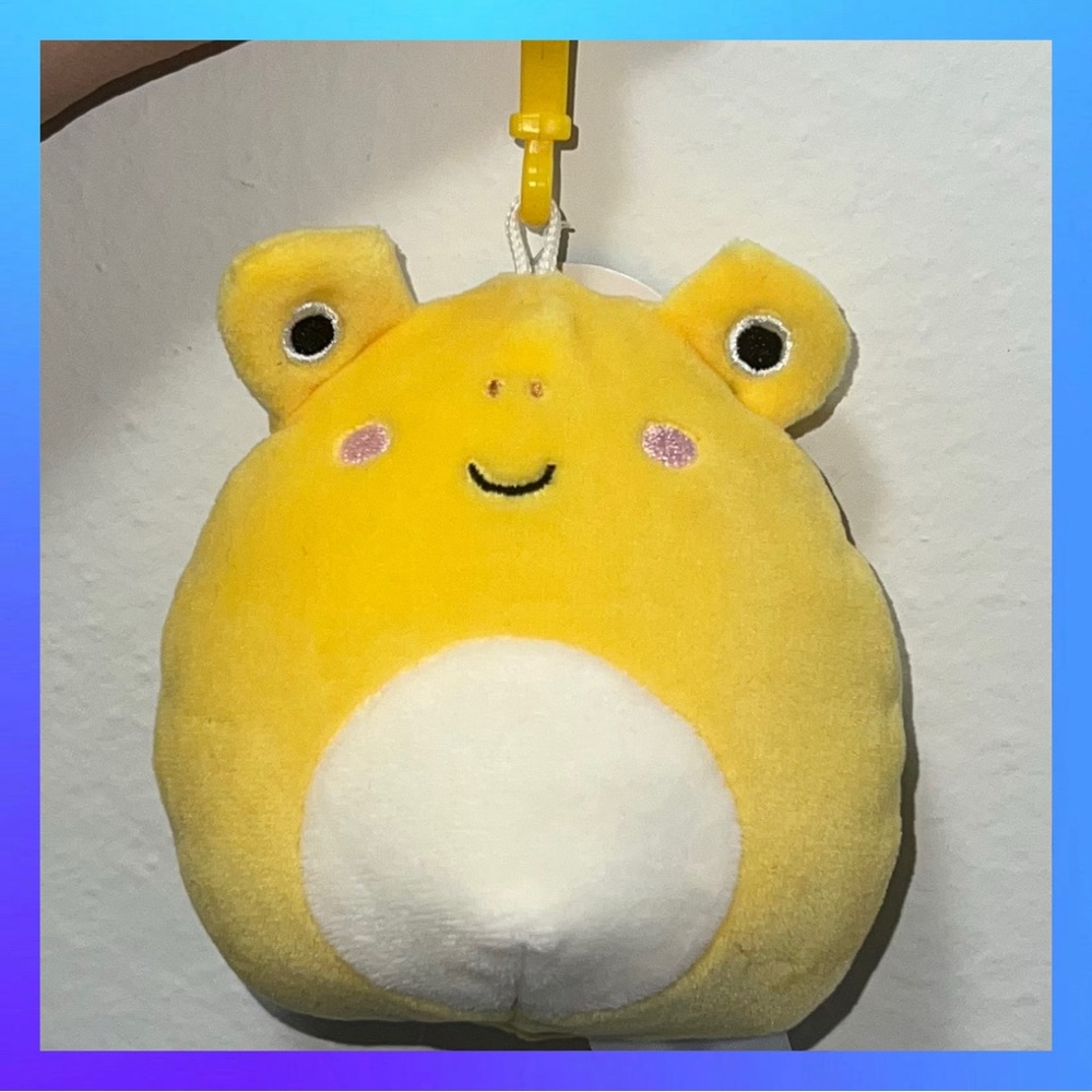 Squishmallow Frog Clip NWT
